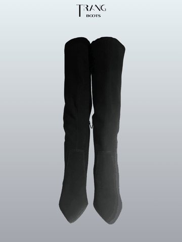 BOOTS DÀI ĐẾN GỐI CHẤT DA LỘN THẬT EVEY