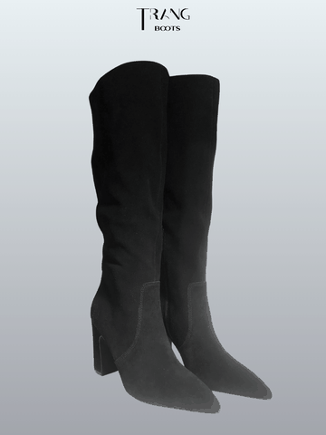 BOOTS DÀI ĐẾN GỐI CHẤT DA LỘN THẬT EVEY