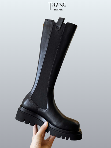 KNEE BOOTS DA MO DE CAO SU THOI TRANG