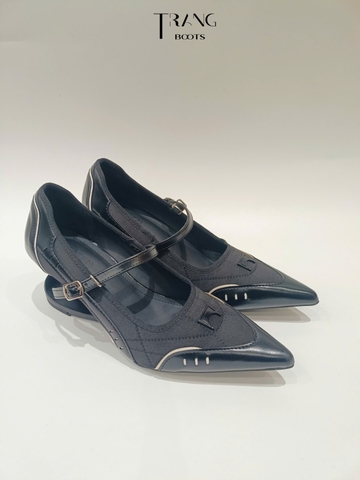 Mary Jane Cao Gót Mũi Nhọn Gót Cách Điệu – Style Ballet Thời Trang