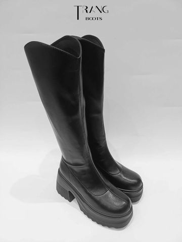 KNEE BOOTS PLATFORM CỔ V