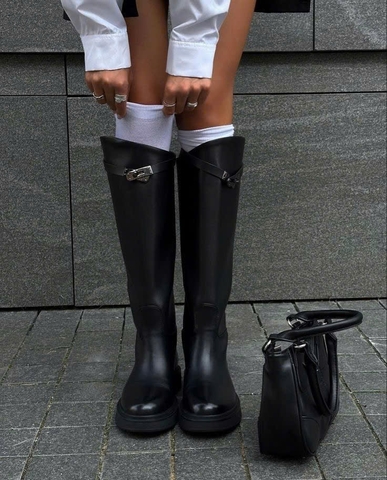 UGG LEATHER BOOTS - BOOTS ỦNG ĐẾN GỐI BỆT BẰNG DA