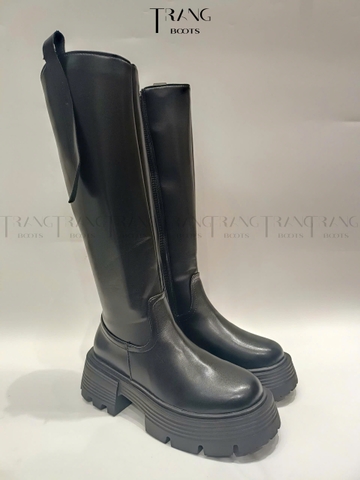 KNEE BOOTS ĐẾ DÀY CỔ XÉO