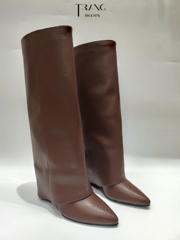 KNEE BOOTS ỐNG LẬT ĐẾ XUỒNG