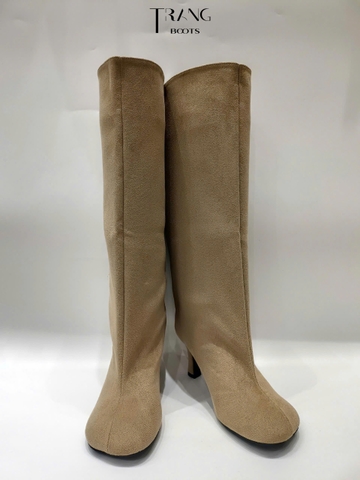 KNEE BOOTS BÍT MŨI DA LỘN
