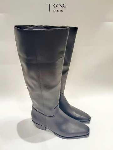 KNEE BOOTS NORDSTROM DA THẬT GÓT BỆT