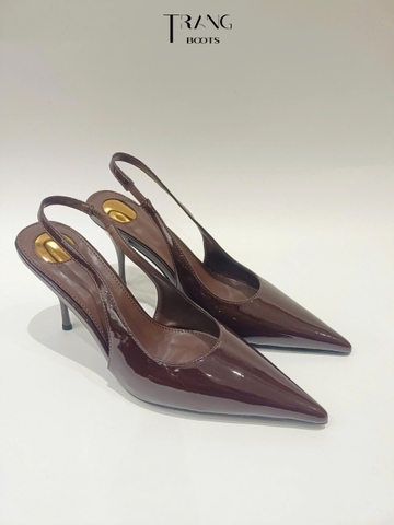 RUBY- LADY ÉLAN - Giày cao gót mũi nhọn slingback – thiết kế mới mùa xuân, gót nhọn tôn dáng, phong cách Pháp quyến rũ và tinh tế.