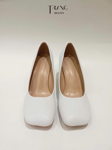 NOIR - LADY ÉLAN - Giày cao gót Mary Jane mũi tròn – thiết kế miệng nông thanh lịch