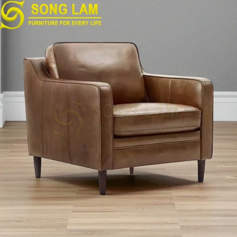 Sofa đơn da bò Ý SDH0111