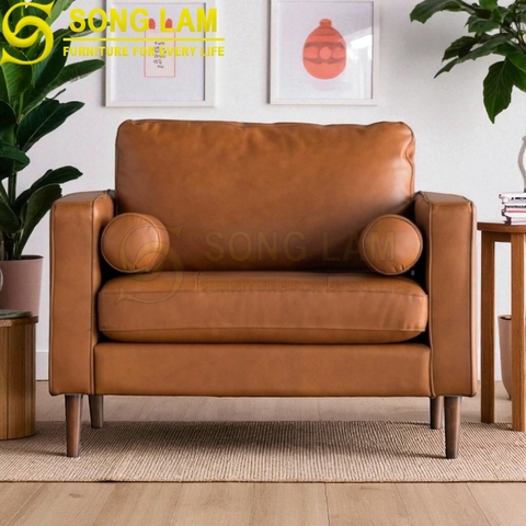 Sofa đơn da bò Ý SDH01116