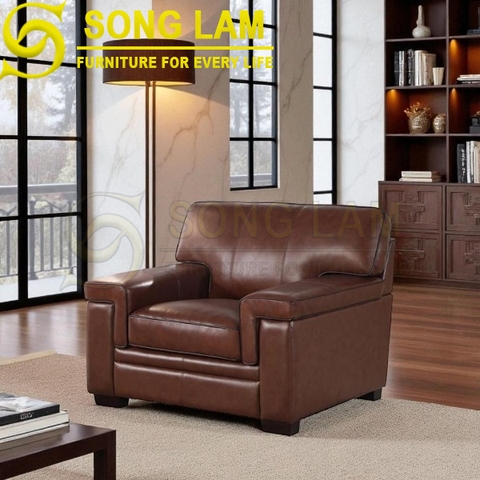 Sofa đơn da bò Ý SDH0112