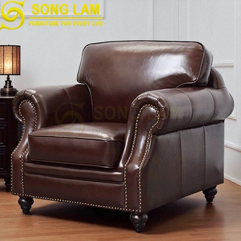 Sofa đơn da bò Ý SDH01123