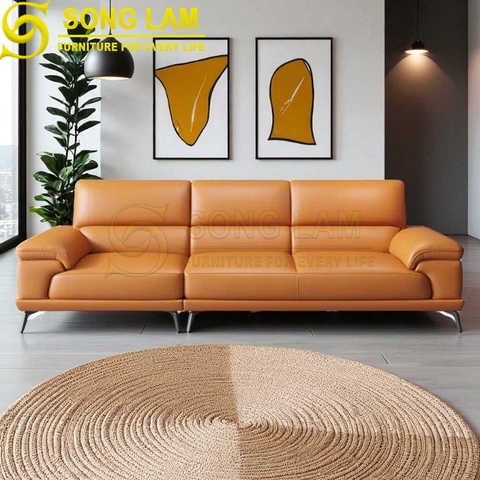 Sofa chữ I da bò Ý SIH01112