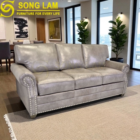 Sofa chữ I da bò Ý SIH01115