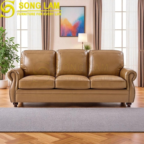Sofa chữ I da bò Ý SIH01121