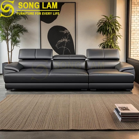 Sofa chữ I da bò Ý SIH03110