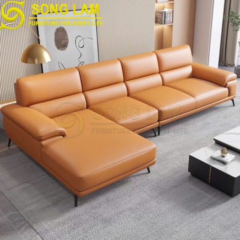 Sofa góc da bò Ý SLH01112