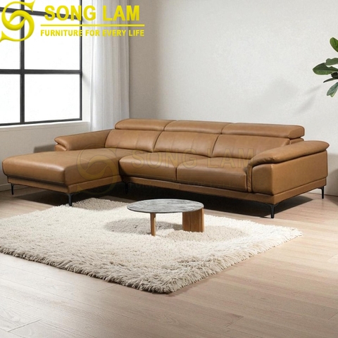 Sofa góc da bò Ý SLH03129