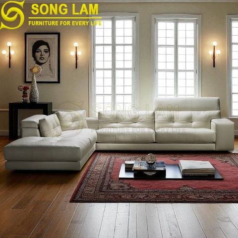 Sofa góc da bò Ý SLH0318