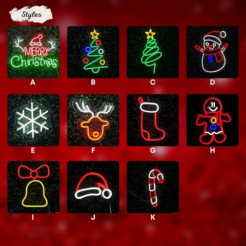 Đèn Led Neon Merry Christmas