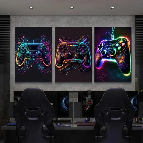 Đèn LED neon thiết kế bàn chơi game
