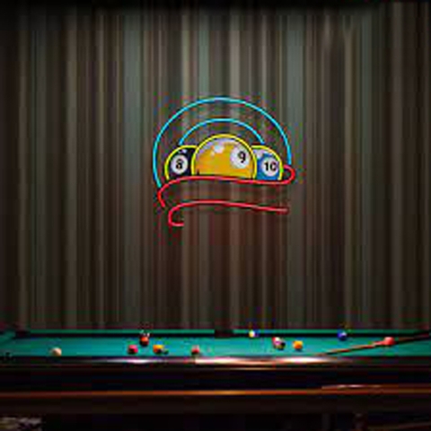 billiard led neon