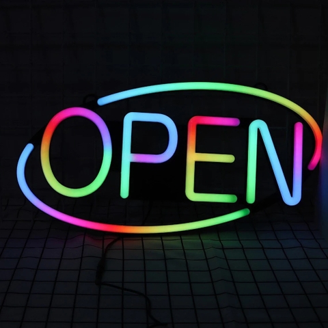 Đèn led neon mở cửa theo yêu cầu