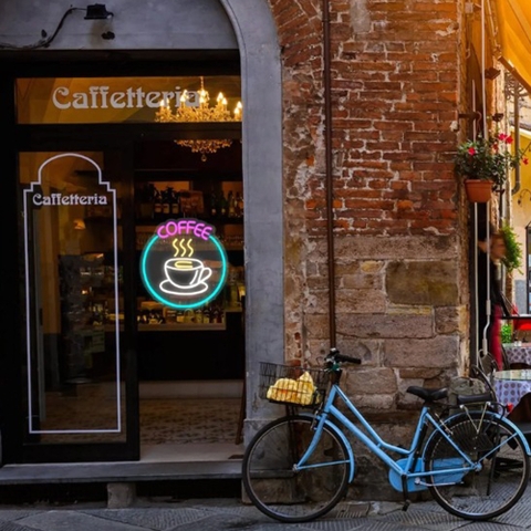 Đèn led neon trang trí quán cafe