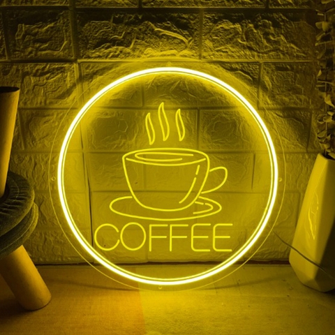 Đèn led neon trang trí quán cafe