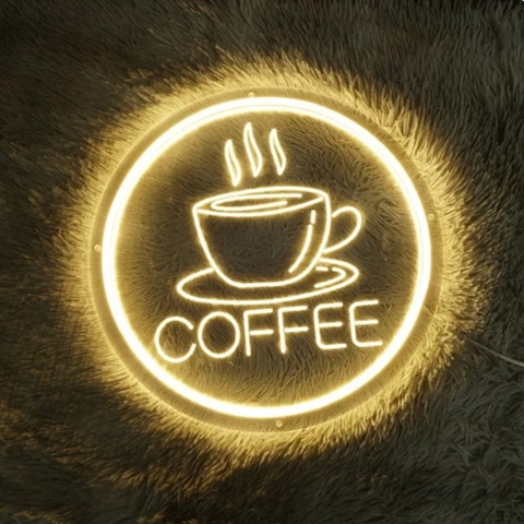 Đèn led neon trang trí quán cafe