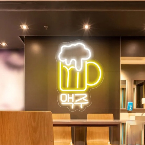 Đèn led neon trang trí quán beer