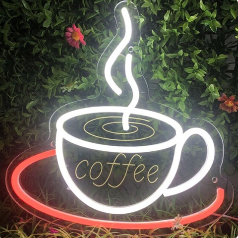 Đèn led neon trang trí quán cafe