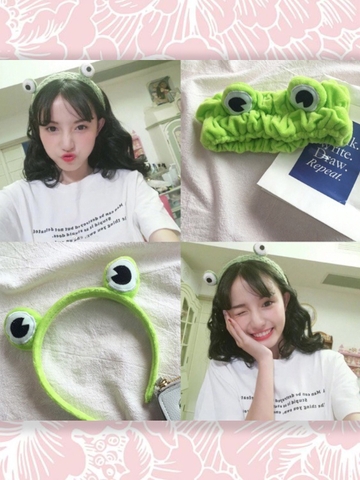 PHỤ KIỆN TÓC BĂNG ĐÔ TURBAN ẾCH XANH DỄ THƯƠNG