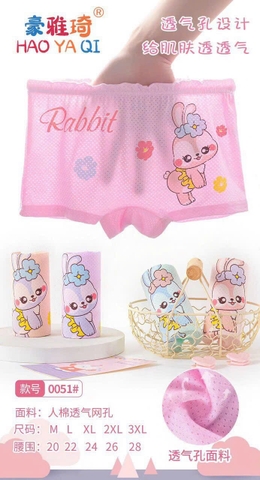 QUẦN LÓT TRẺ EM LỖ THÔNG HƠI #0051, #0052, #0053