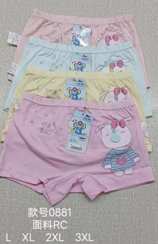 QUẦN LÓT ĐÙI BÉ GÁI COTTON #0881