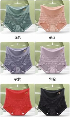 QUẦN GEN BỤNG COTTON REN THÊU HOA ĐẸP