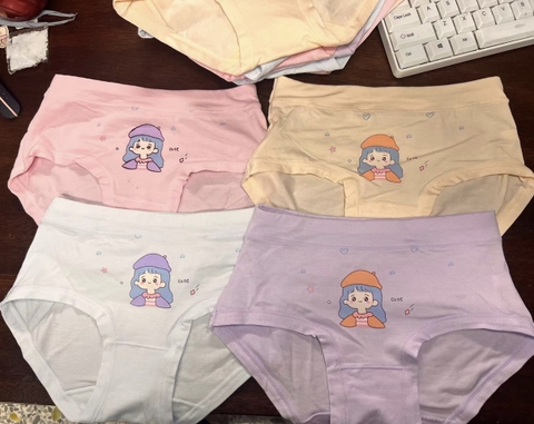 QUẦN COTTON TAM GIÁC BÉ GÁI NHIỀU HÌNH