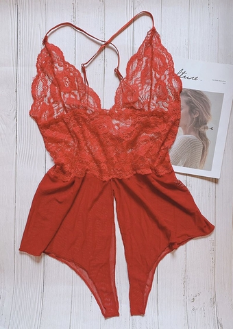 BỘ LÓT BODYSUIT REN XUYÊN THẤU GỢI CẢM