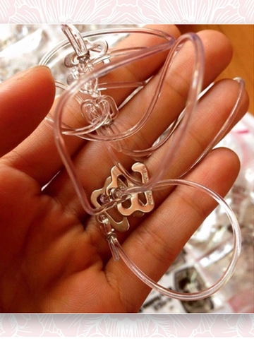 DÂY ÁO SỢI BÚN TRONG SUỐT MÓC KIM LOẠI