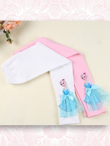 QUẦN LEGGING ELSA CHO BÉ GÁI