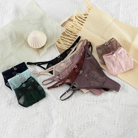 QUẦN LỌT KHE REN NƠ CÚC DÂY MẢNH