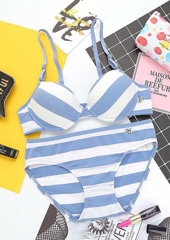 SET BỘ SỌC NGANG MOUSE COTTON TRẺ TRUNG #8008