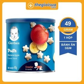 🌟 Bánh ăn dặm Gerber vị chuối táo 12x49g