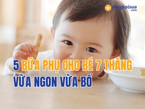 5 Bữa Phụ Cho Bé 7 Tháng Vừa Ngon Vừa Bổ