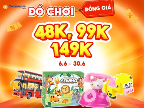 Sale Đồng Giá Đồ Chơi 48K – 99K – 149K tại Thegioisua.com