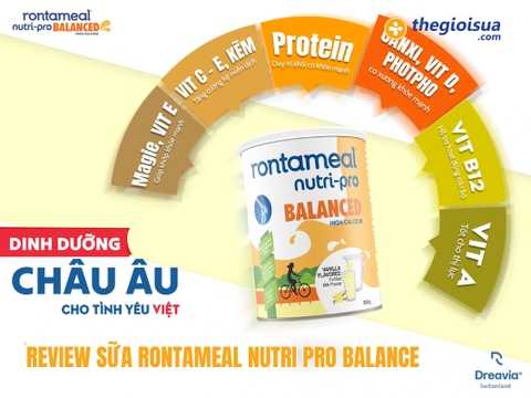 Review Sữa Rontameal Nutri Pro Balance Cho Người Lớn