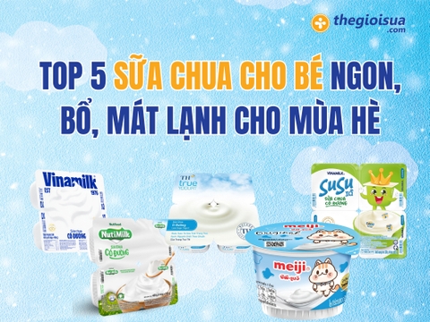 TOP 5 Sữa Chua Cho Bé Ngon, Bổ, Mát Lạnh Cho Mùa Hè