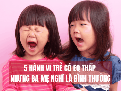 5 Hành vi Trẻ có EQ Thấp Nhưng Ba Mẹ Nghĩ là Bình thường
