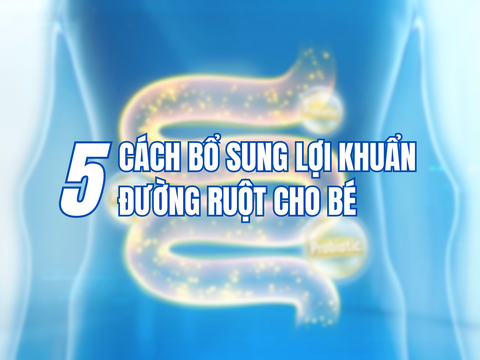5 Cách Bổ sung Lợi khuẩn Đường ruột Cho Bé