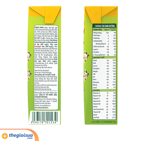 Sữa Uống Dinh Dưỡng Colos Baby Gold 180ml